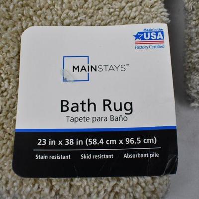 2pk. Mainstays Basic Bath Rug Set, 19.5