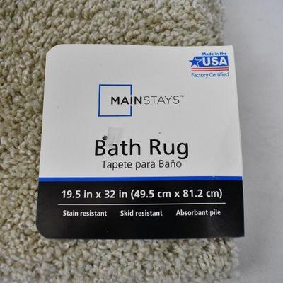 2pk. Mainstays Basic Bath Rug Set, 19.5