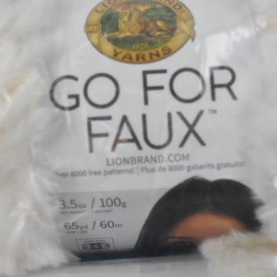 Lion Brand Yarn GO FOR FAUX Baked Alaska 3 Pack Novelty Yarn, 3.5oz/ea- New