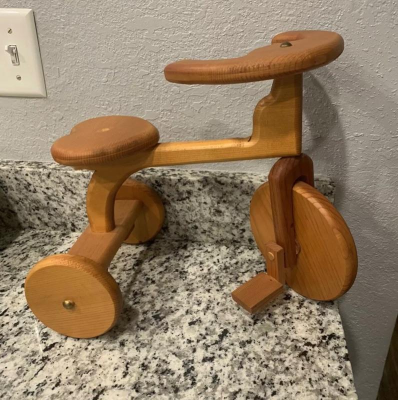 wooden animal trike