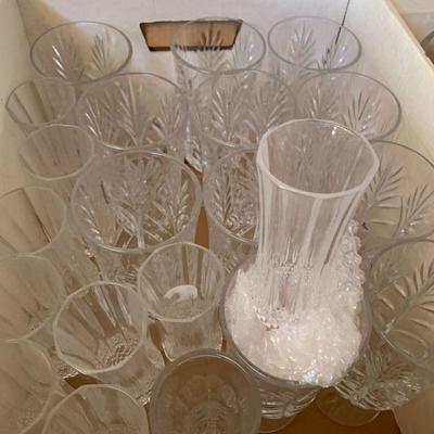 Lot 307 Variety of Crystal glasses