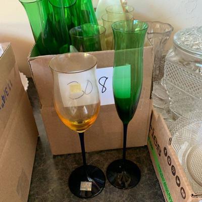 Lot 308. Mikasa Champagne and wine glasses