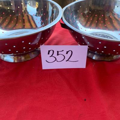 LOT 352. 2 STRAINERS
