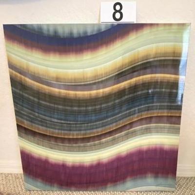 LOT#8B1: Signed Swirled Abstract