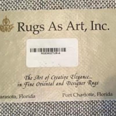 LOT#9B1: Rugs Is Art Area Rug
