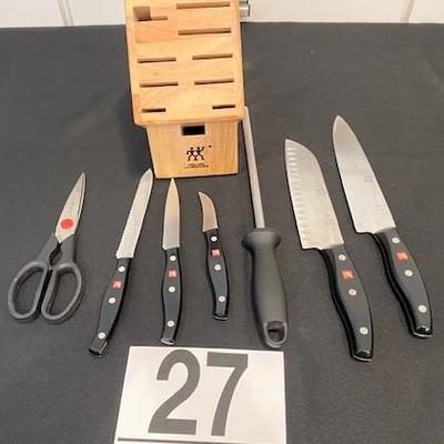 LOT#27K: Henckels Knife Block