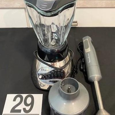 LOT#29K: Oster Blender & Moulimex Hand Blender