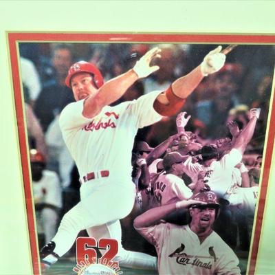 MLB Baseball Cardinals 1998 Mark McGwire Limited Edition Photo Print Framed