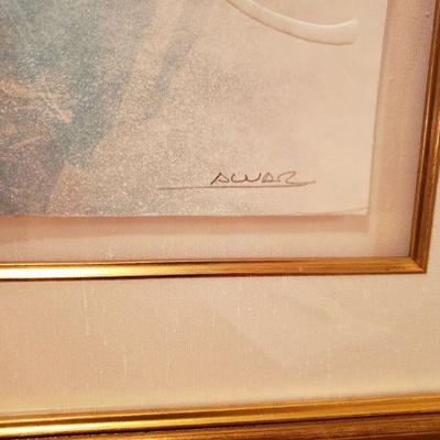 Lot 3:  Alvar SuÃ±ol Embossed Lithograph Signed and Numbered 
