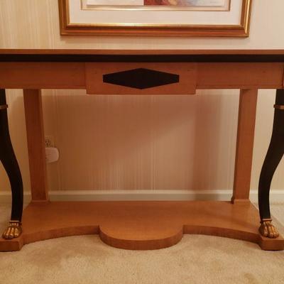 Lot 6: Claw/Paw Foot Console Table