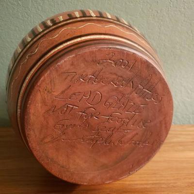 Lot 22: Turtlecreek Folk Art Pottery - Christopher Woods