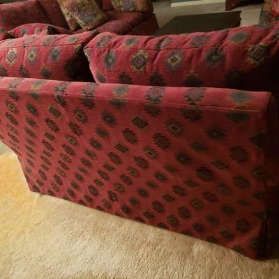 Lot 23: Howard Lorton Galleries Down Filled Loveseat 