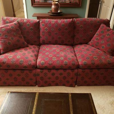 Lot 24: Howard Lorton Galleries Down Filled Couch