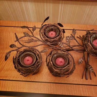 Lot 26:  Large Birdnest Candleholder 