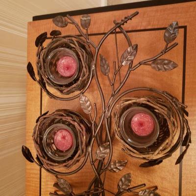 Lot 26:  Large Birdnest Candleholder 