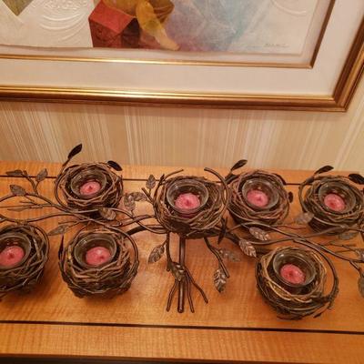 Lot 26:  Large Birdnest Candleholder 