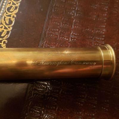 Lot 37: Antique Spyglass Marked J. Dobson 13 Neurington Causeway