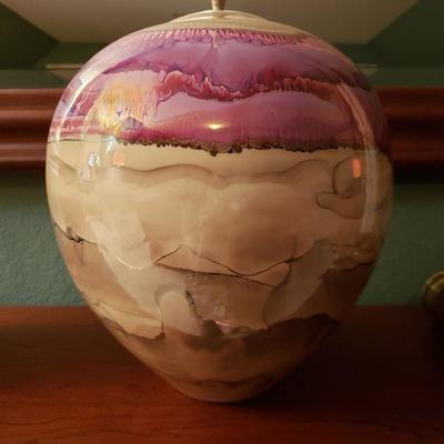 Lot 39: Bruce Fairman Pottery Vessel with Lid (large)