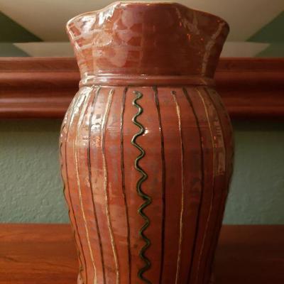 Lot 41: Turtlecreek Pottery Pitcher - C. Woods & Babs