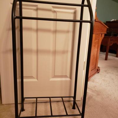Lot 49: Worught Iron Towel Stand