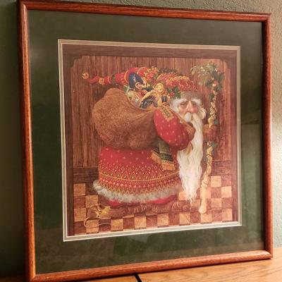 Lot 50: Santa Artwork Signed & #ed