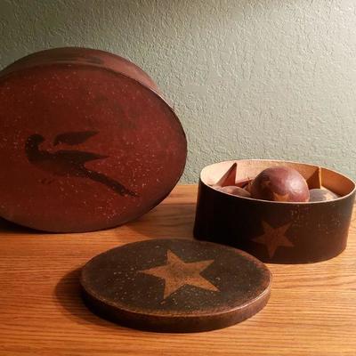 Lot 53: Folk Art Boxes (2)