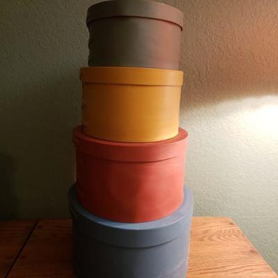 Lot 54: Colorful Shaker Nesting Box Set