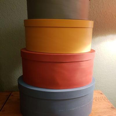 Lot 54: Colorful Shaker Nesting Box Set