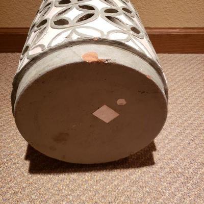 Lot 54: Ceramic Vessel with Cut Outs