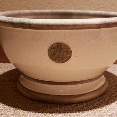Lot 57: Smith & Hawkes Cream Colored Flower Pot