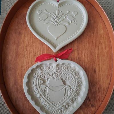 Lot 103: Brown Bag Cookie Art (2) Heart Molds
