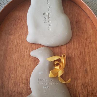 Lot 105: Brown Bag Cookie Art Kitty and Duck Mold