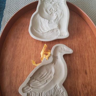 Lot 105: Brown Bag Cookie Art Kitty and Duck Mold