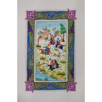 Hand Made Persian Miniature painting on plastic / Paper