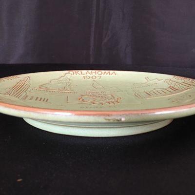 Frankoma Oklahoma 1907 Plate Lot # 112j