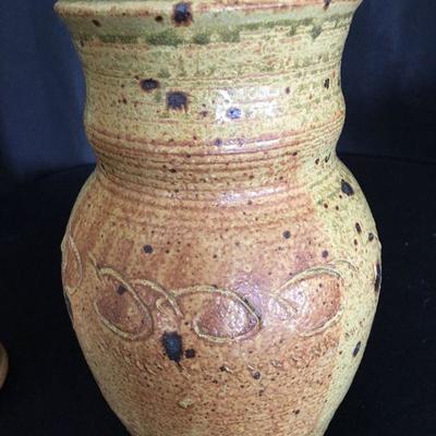 Lot of 3 Pcs Studio Pottery Some Signed No Chips Lot # 114