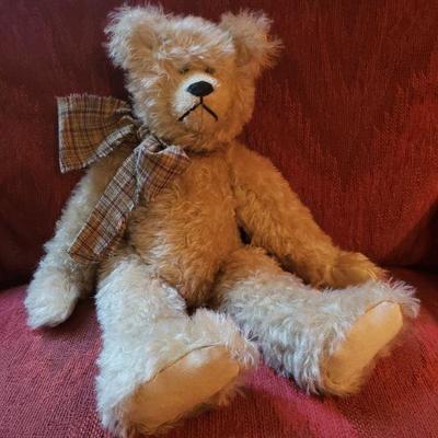 Lot 111: 2000 Judy Senk Bear with Plaid Bow