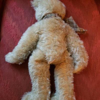 Lot 111: 2000 Judy Senk Bear with Plaid Bow