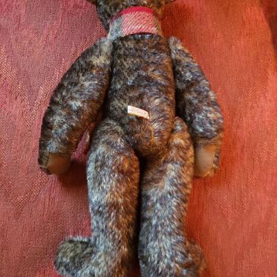 Lot 112: 2002 Judy Senk 100th Anniversary Bear with Red Plaid Scarf