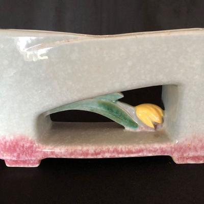C. 1951 Rooseville Windowbox Tulip Planter # 1056-10  (Note damage) Item # 429