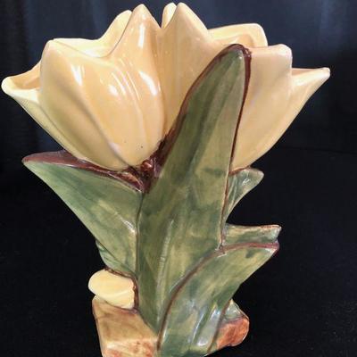 Lot of 3 Flower Vases & Cache Pot Including McCoy Lot # 428
