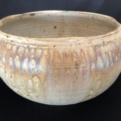 Lot of 2 WAA Signed Studio Pottery Pieces Bowl & Vase Lot # 424