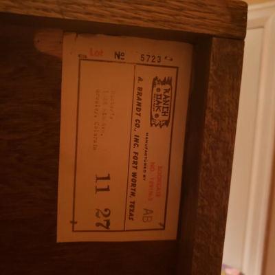 Lot 120: Ranch Oak Book Shelf #1