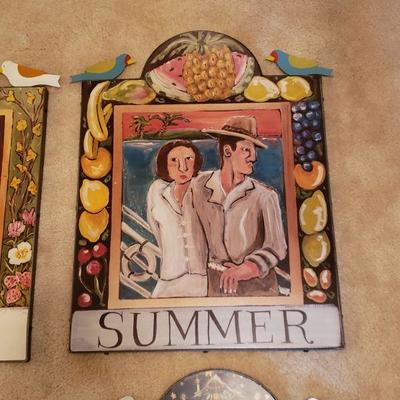 Lot 121: 4 Seasons Pictures by Nancy Thomas 1993