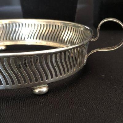 Sterling Silver Wine Holder 5"D & Bookmark S.P. Sheffield Silver Lot # 431