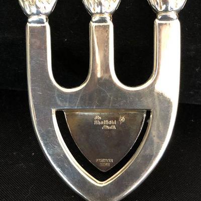 Sterling Silver Wine Holder 5"D & Bookmark S.P. Sheffield Silver Lot # 431