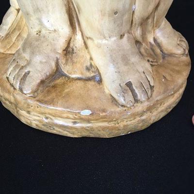 Vintage Cast China Plant Pedestal with 3 cherubs. Good condition. #120