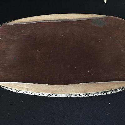 Collection of Vintage Brass and Glass pieces - Serving Plate, Frame, Perfume tray #121
