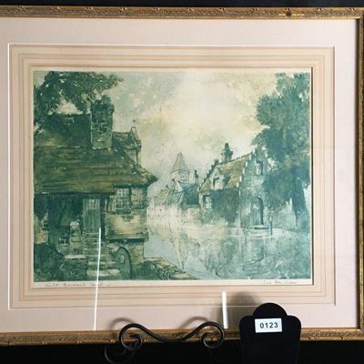 Euro Canal Print "Jan der Sine" 1955 by I. M. Chicago Co #123