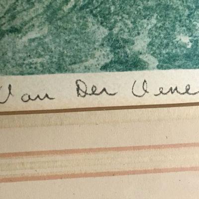 Euro Canal Print "Jan der Sine" 1955 by I. M. Chicago Co #123